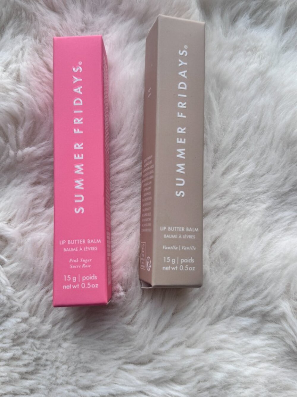 2pcs/Pink Sugar + Vanilla/Summer Fridays Lip Butter Balm Conditioning Lip Mask